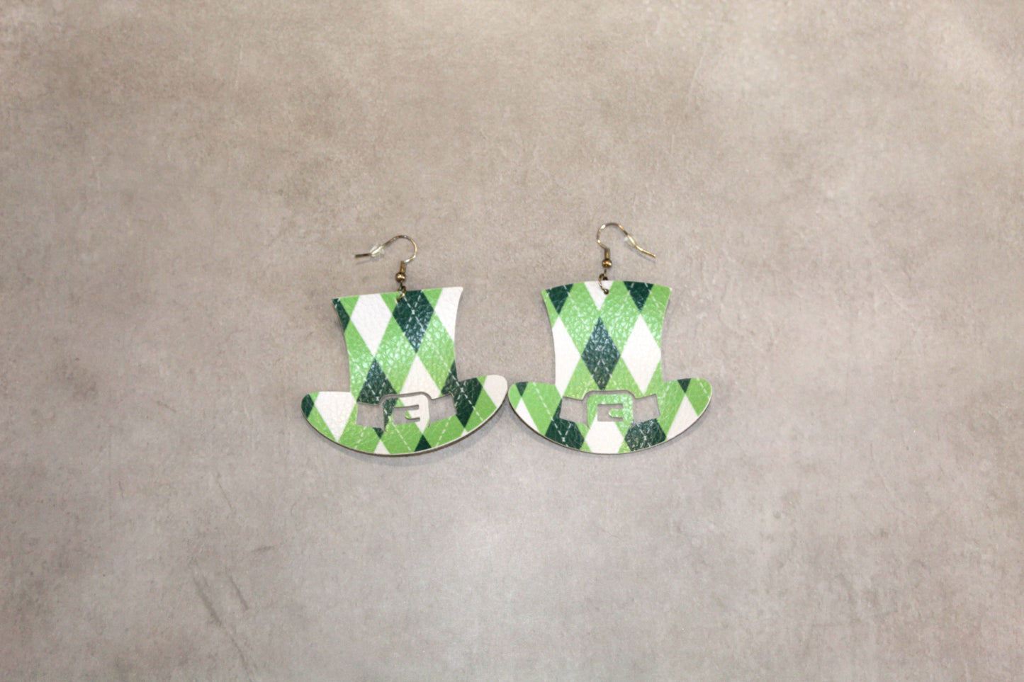 St Patty's Day Top Hat Earrings
