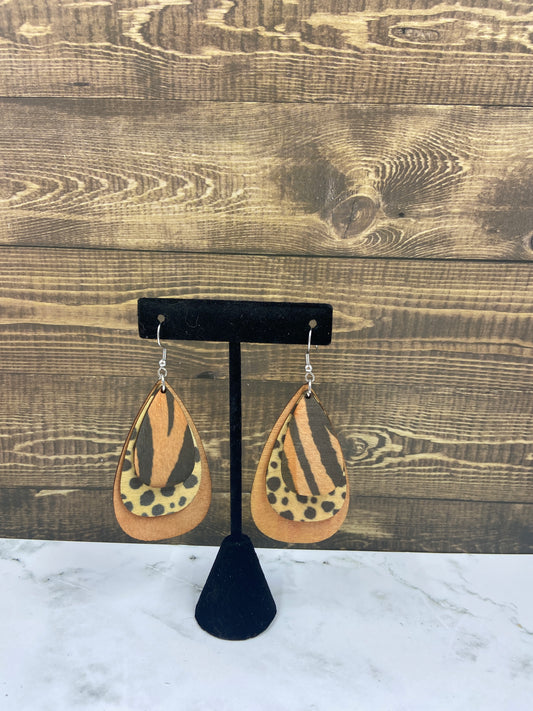 Safari Teardrop Earrings